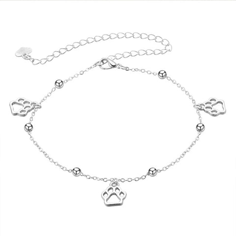 Paw Print Anklet