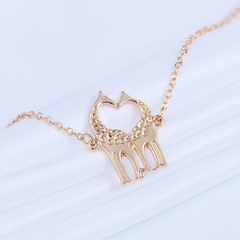 Double Giraffe Heart Bracelet