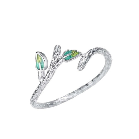 Sprout Leaves  Adjustable Ring