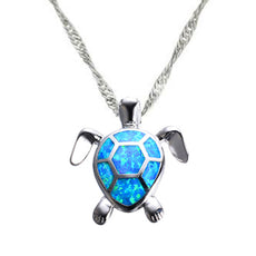Opal Turtle Necklace