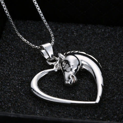Horse Heart Necklace