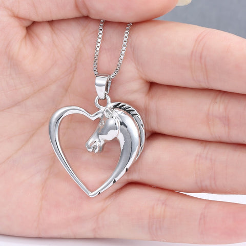 Horse Heart Necklace
