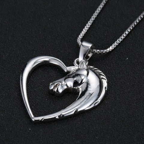 Horse heart necklace shop