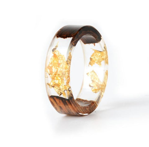 Paper and Resin Wood Ring