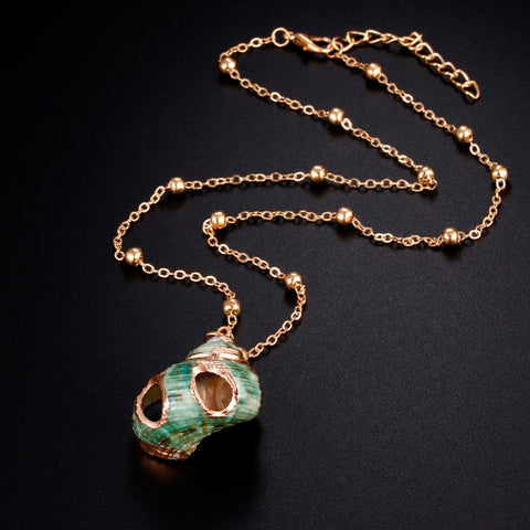 Green Snail necklace