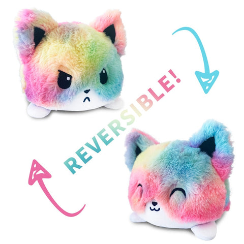 Reversible Cat Plush (double sided flip plush)