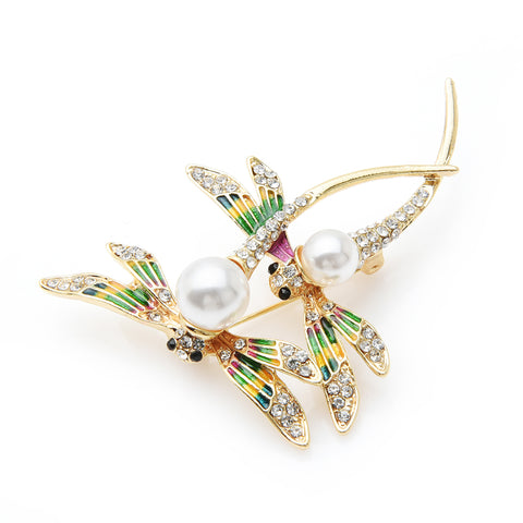 Free Double Dragonfly Brooch