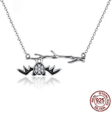 Silver Bat Necklace