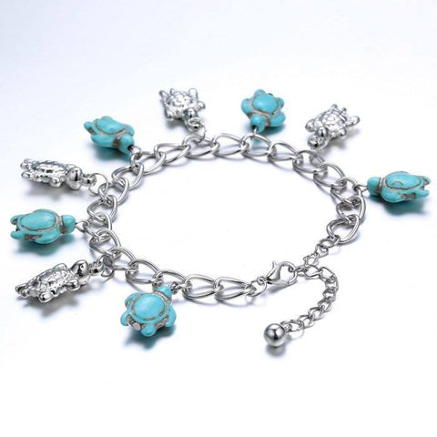 Bracelet - Turquoise Sea Turtle Bracelet Tibetan Style