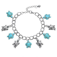 Bracelet - Turquoise Sea Turtle Bracelet Tibetan Style