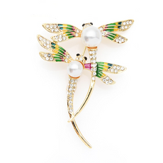 Free Double Dragonfly Brooch