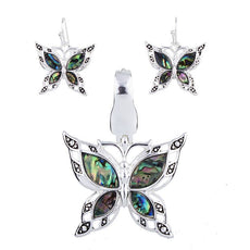 Jewelry Set - Butterfly Necklace And Earrings Set