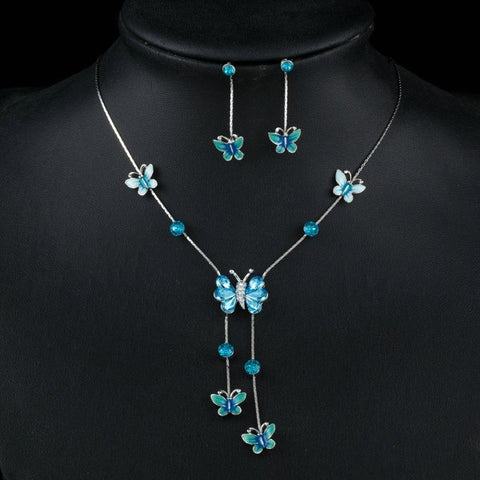 Jewelry Set - Oil Painted Butterfly Set