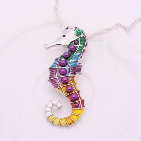 Jewelry Set - Seahorse Necklace And Earrings Set