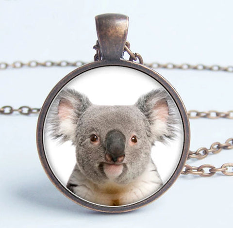Koala Bear Cameo Necklace