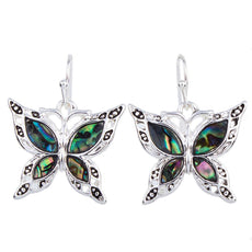 Linear - Get A Pair Of Green Butterfly Matching Earrings For $9.95!