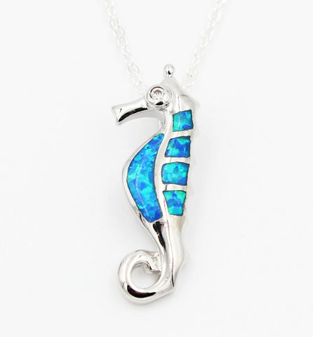 Necklace - Cute SeaHorse Opal Necklace