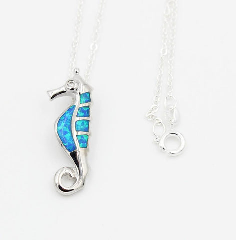 Necklace - Cute SeaHorse Opal Necklace