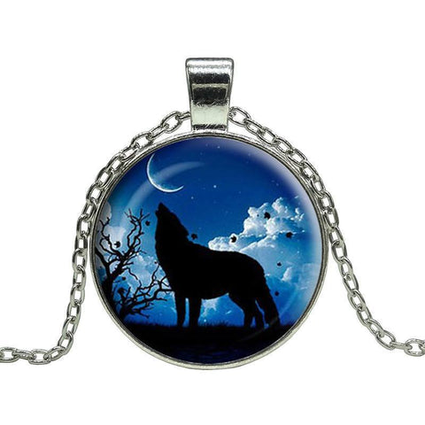 Necklace - Moon Wolf  Necklace