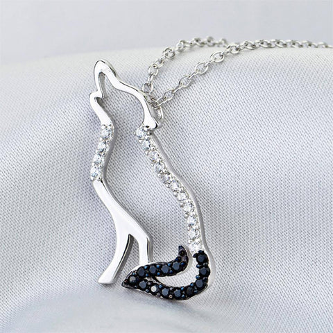 Necklace - Sterling Silver Wolf Necklace