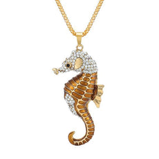 Crystal Seahorse Necklace