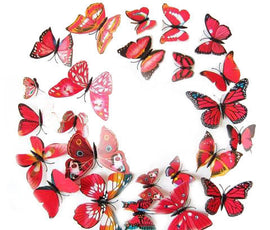 12Pcs 3D Butterfly Wall Stickers