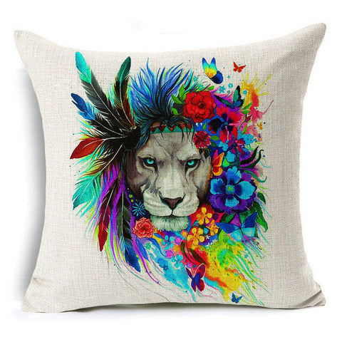 Lion&Leopard Cushions