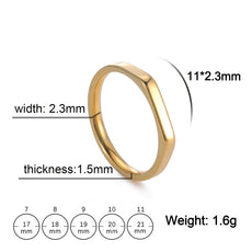 Free 2.3mm Wide - Ring