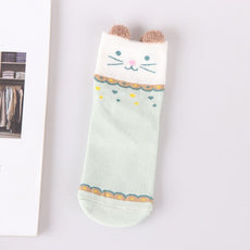 Happy  Green Animal Socks