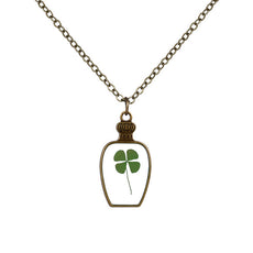 Bottle Shaped Big Flower Necklace