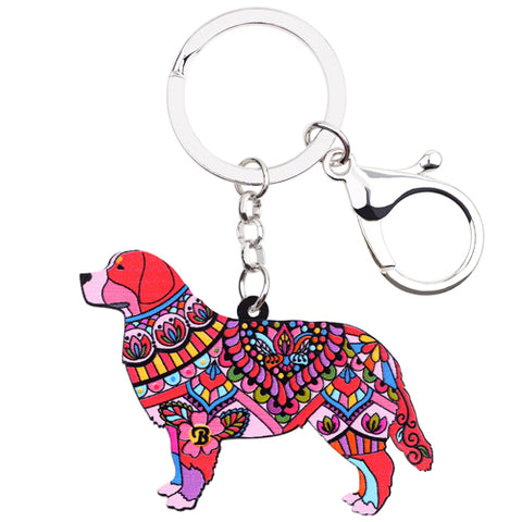 Bernese Mountain Dog Acrylic Keychain