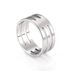 Free 8mm Wide - Steel Ring