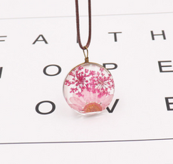Simple Dried Ball Necklace