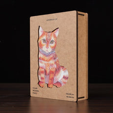 Wooden Cat Puzzle