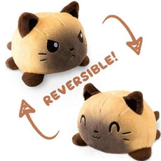 Reversible Cat Plush (siamese double sided cat plush)