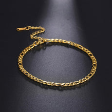 Bracelet, model - Figaro Chain Gold