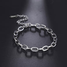 Bracelet, model - Hip Hop Chain Silver