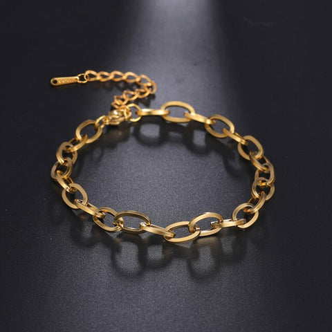 Bracelet, model - Hip Hop Chain gold