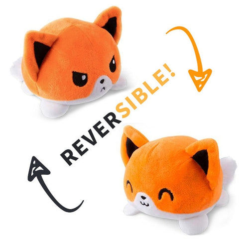 Reversible Cat Plush (orange double sided flip plush)