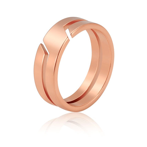 Free R Rose Gold Color Ring