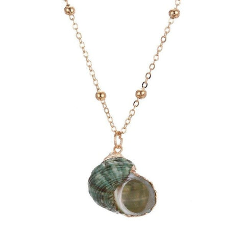 Green Snail necklace