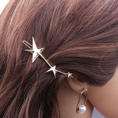 Gold Star Hair Clip