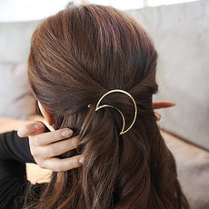 Gold Moon Hair Clip