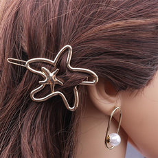 Gold Starfish Hair Clip