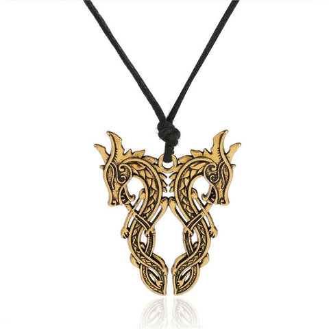 Two Dragons Necklace
