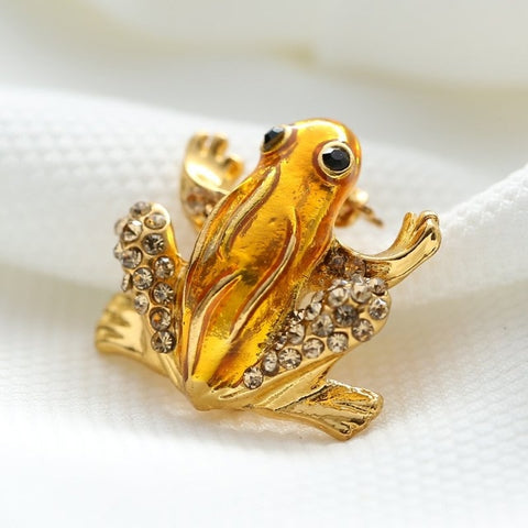 New Gold Frog Brooch
